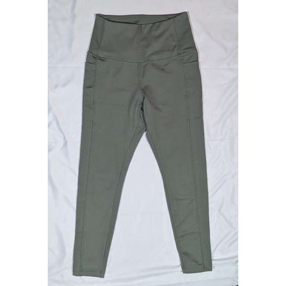 Danskin Pants - Danskin Olive Green High Rise Leggings M Yoga Pants Pocket